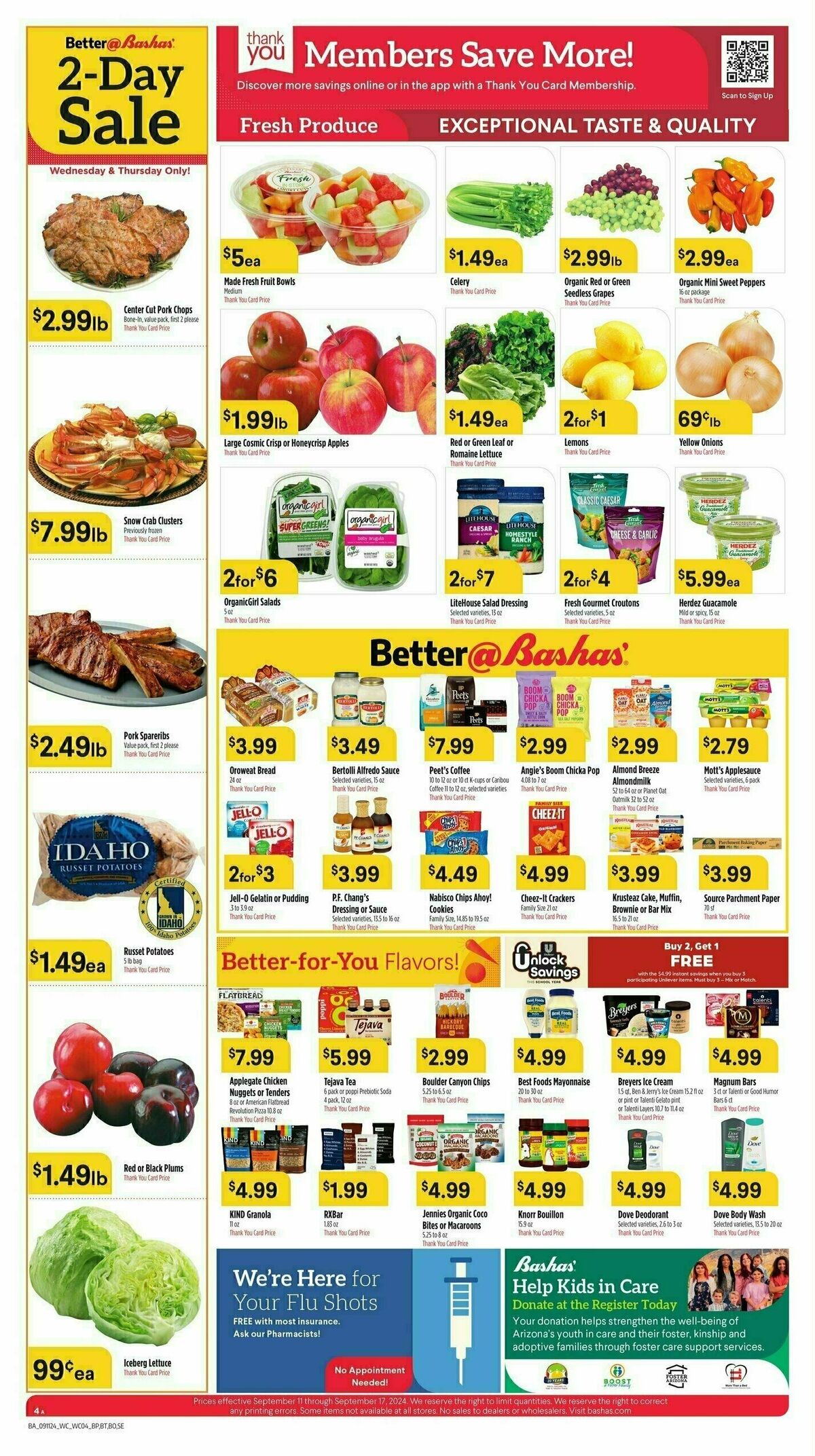 Bashas Weekly Ad from September 11