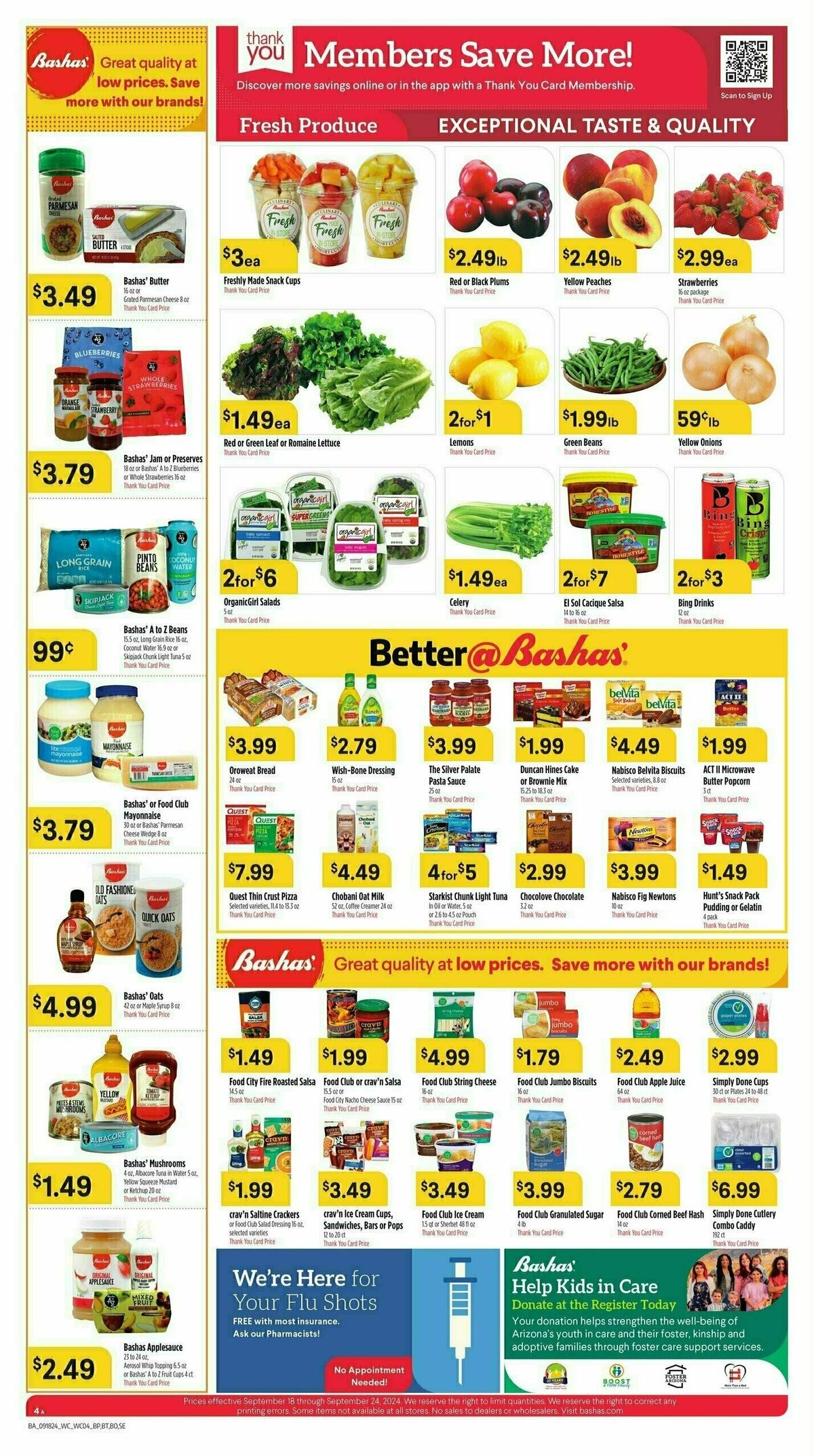 Bashas Weekly Ad from September 18