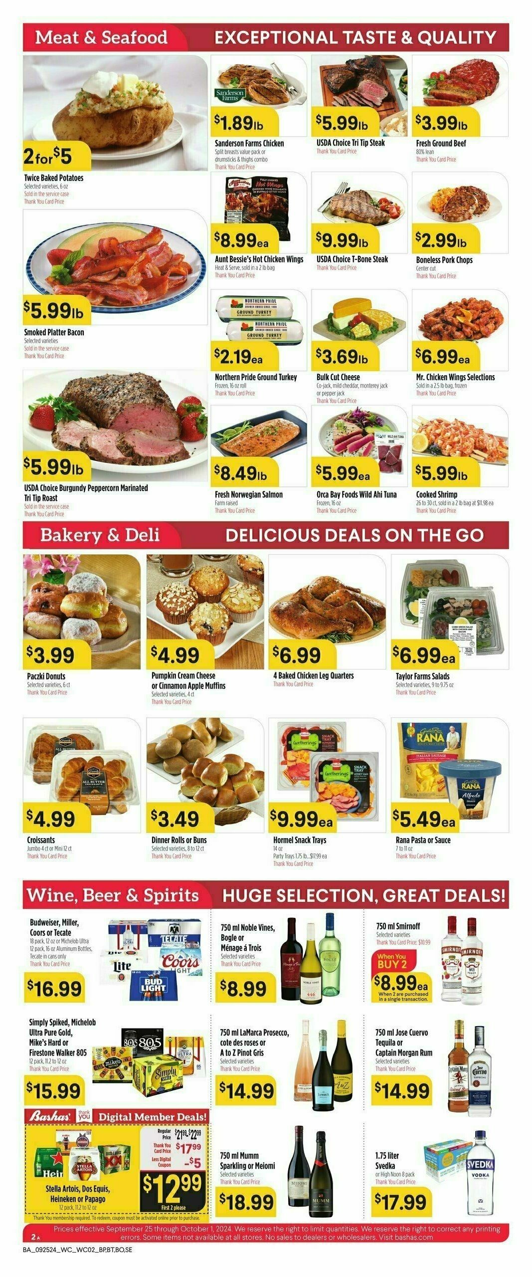 Bashas Weekly Ad from September 25