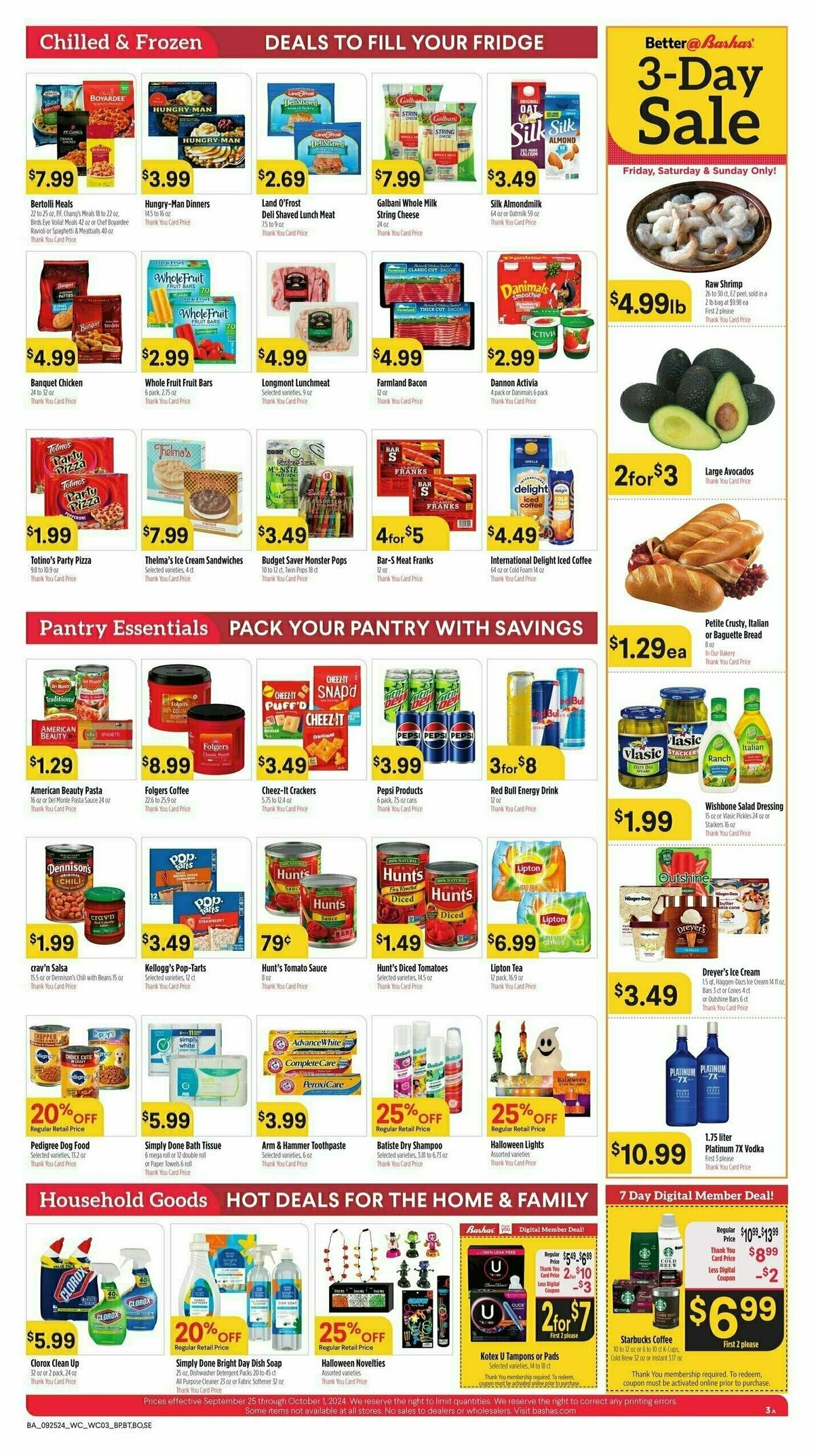 Bashas Weekly Ad from September 25