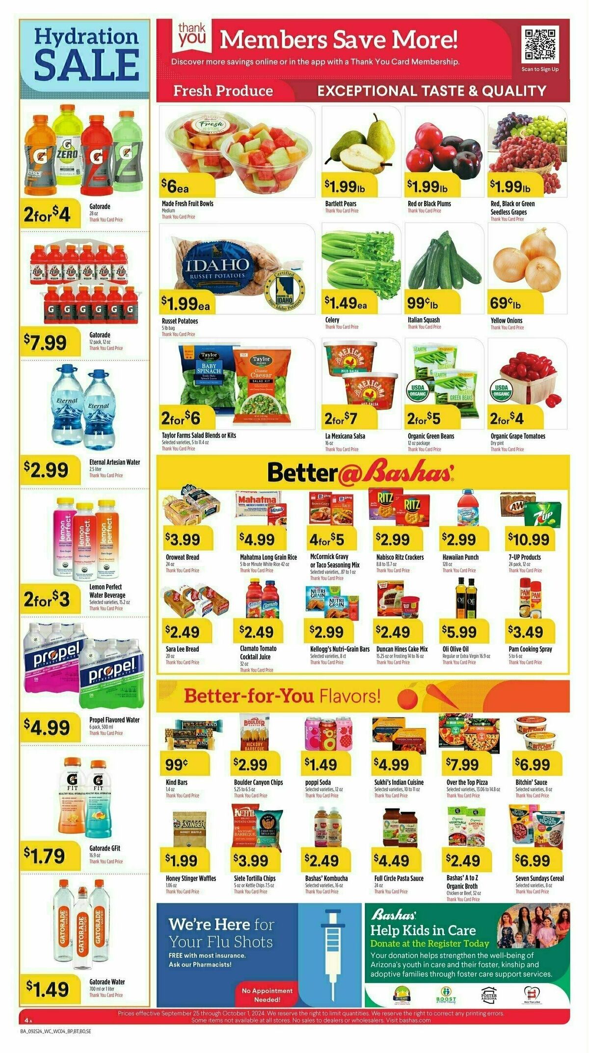 Bashas Weekly Ad from September 25