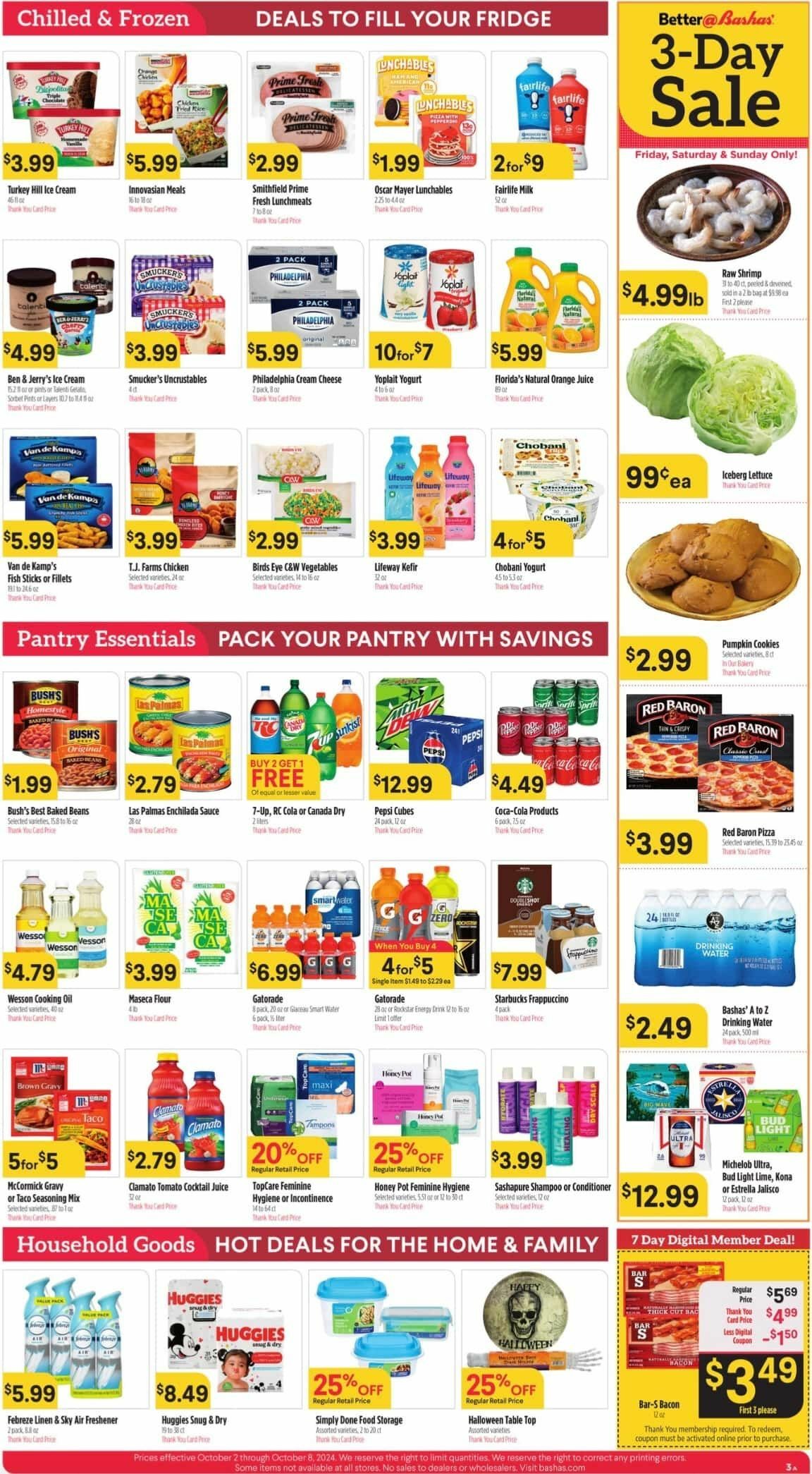 Bashas Weekly Ad from October 2