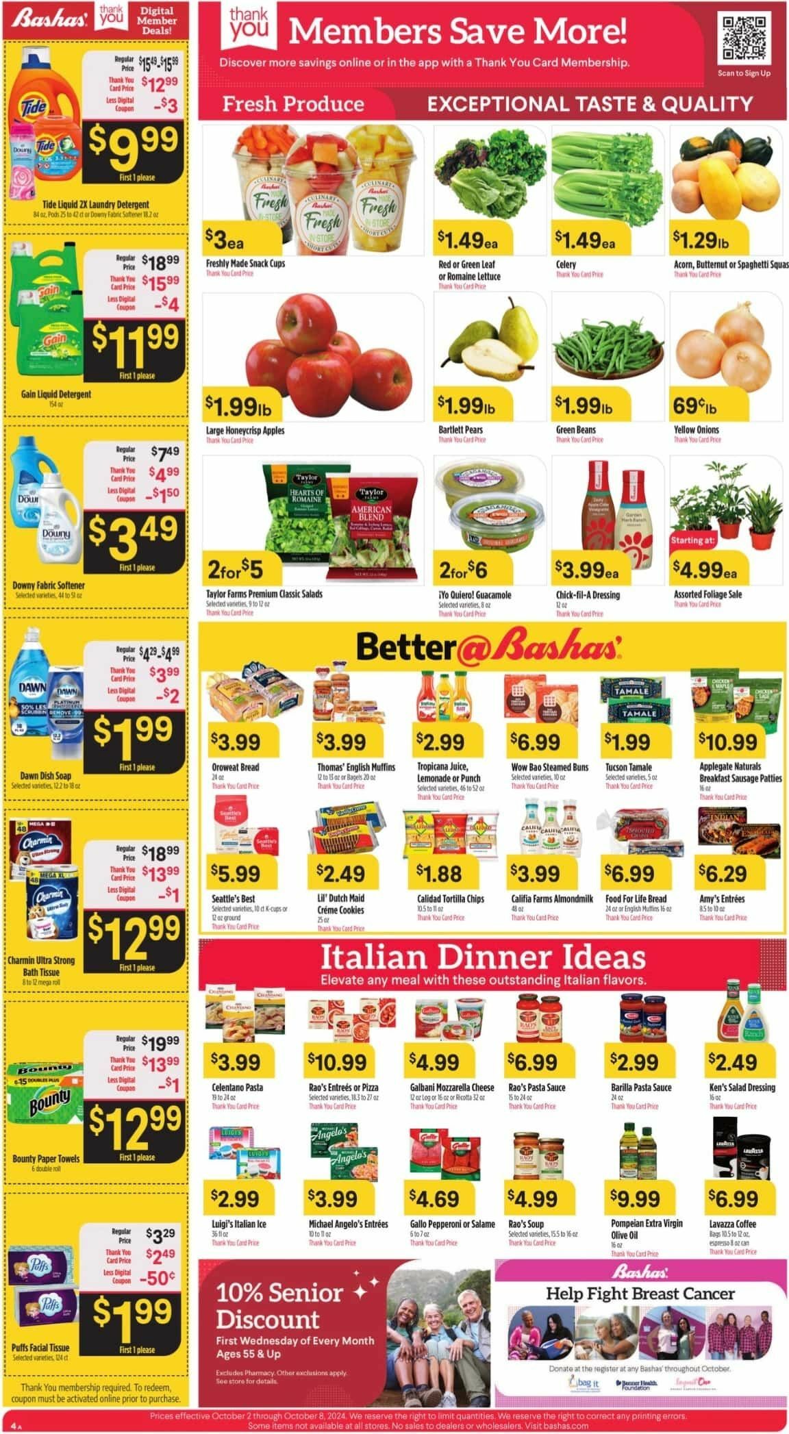 Bashas Weekly Ad from October 2