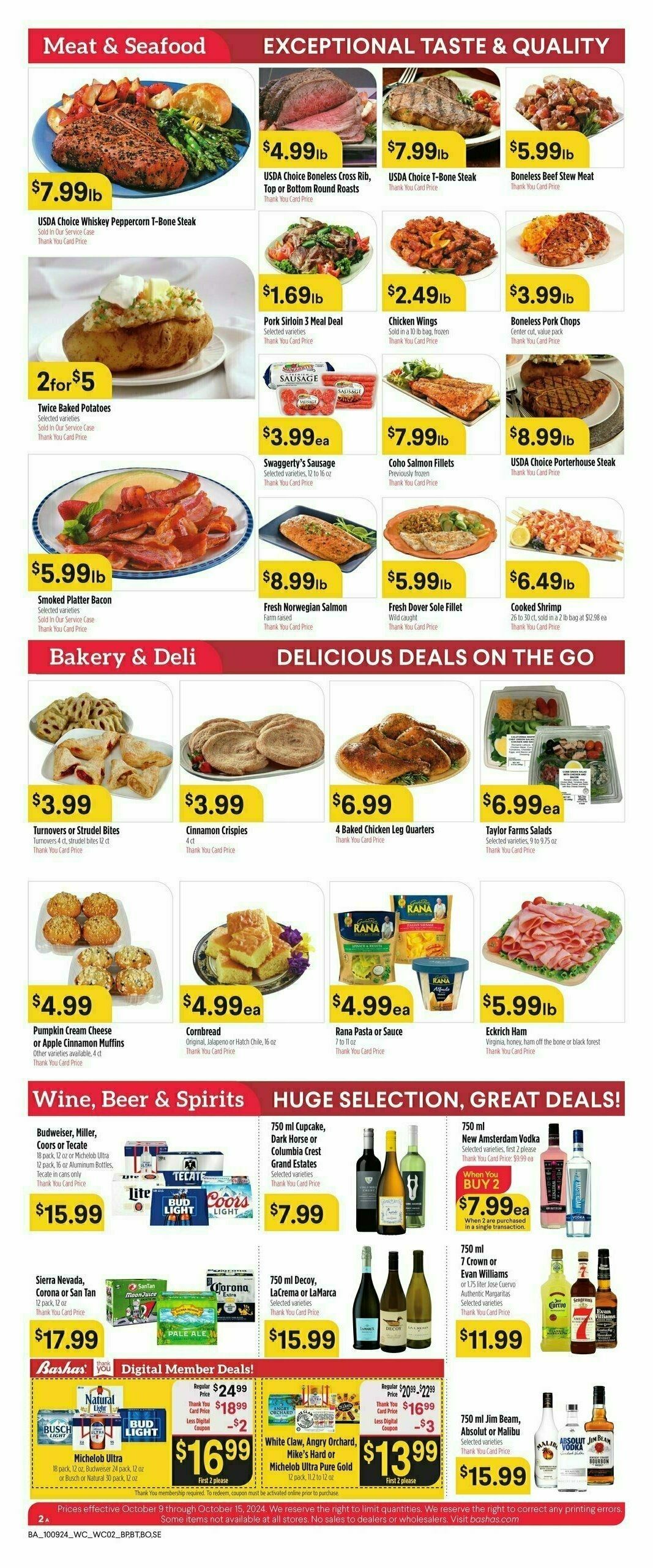 Bashas Weekly Ad from October 9