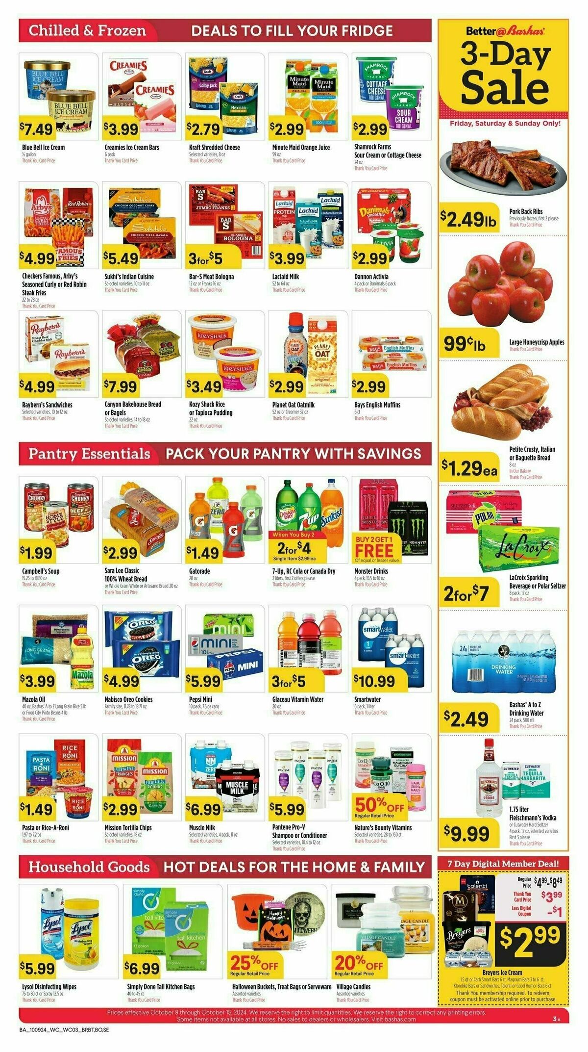 Bashas Weekly Ad from October 9