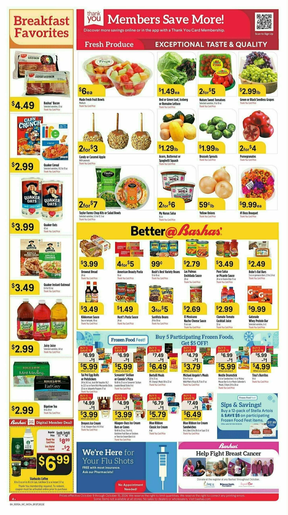 Bashas Weekly Ad from October 9