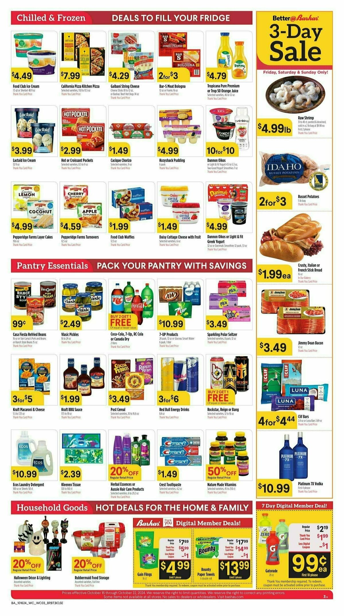 Bashas Weekly Ad from October 16