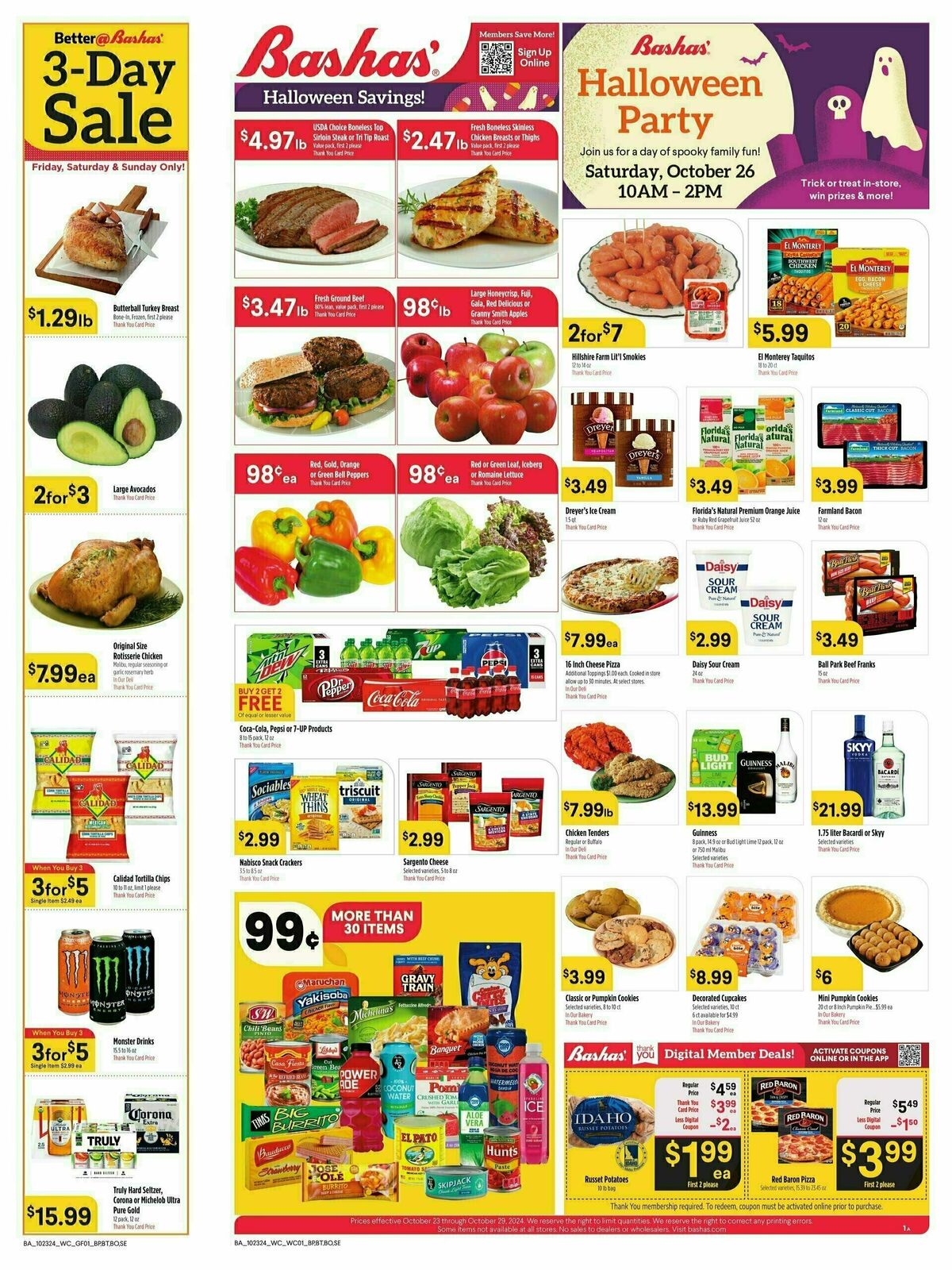 Bashas Weekly Ad from October 23