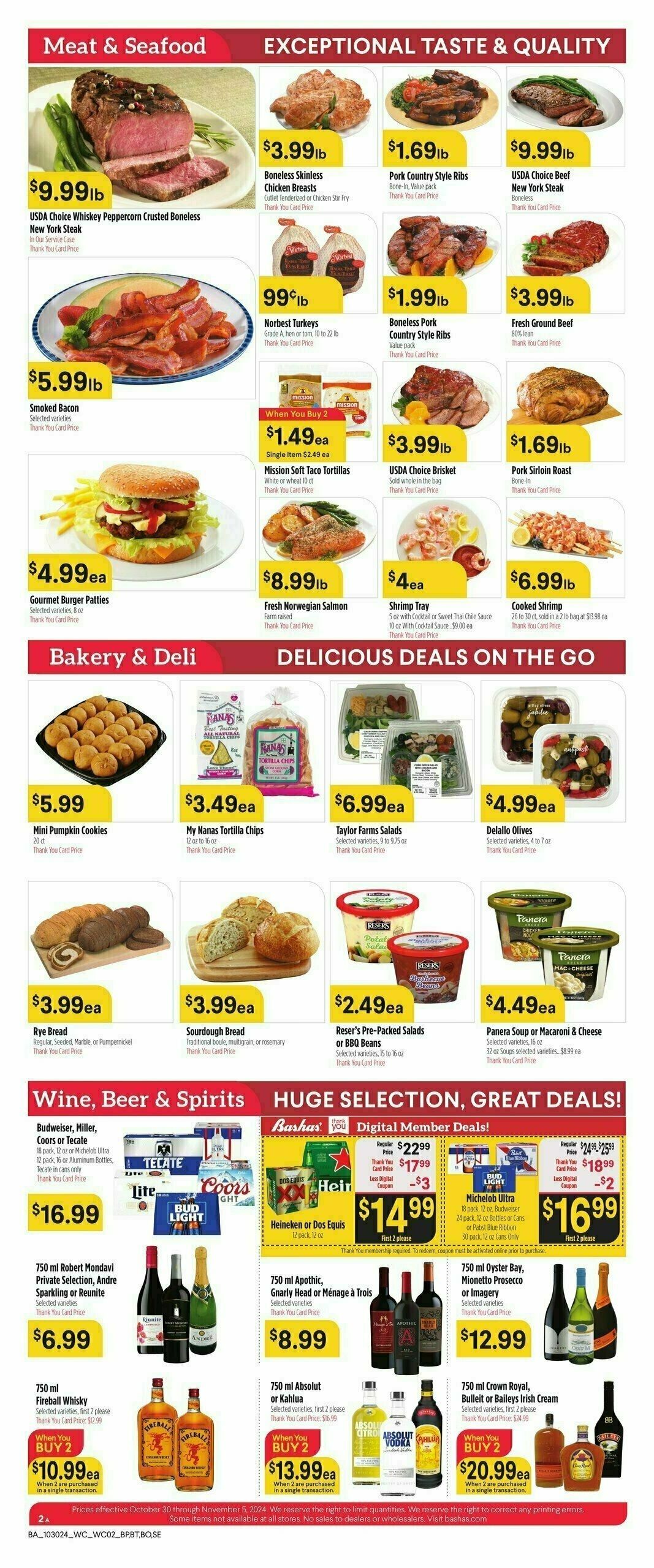 Bashas Weekly Ad from October 30