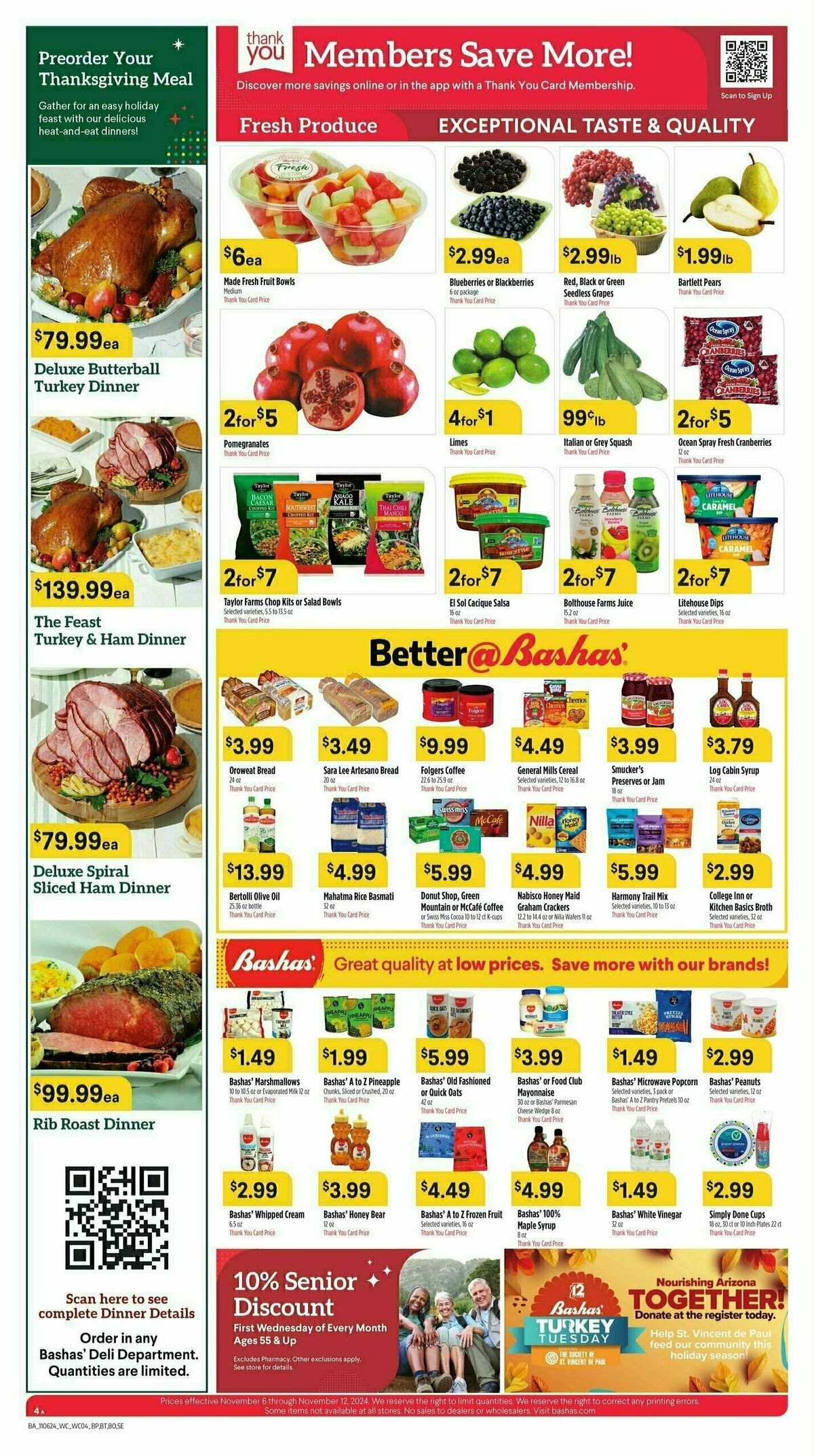 Bashas Weekly Ad from November 6