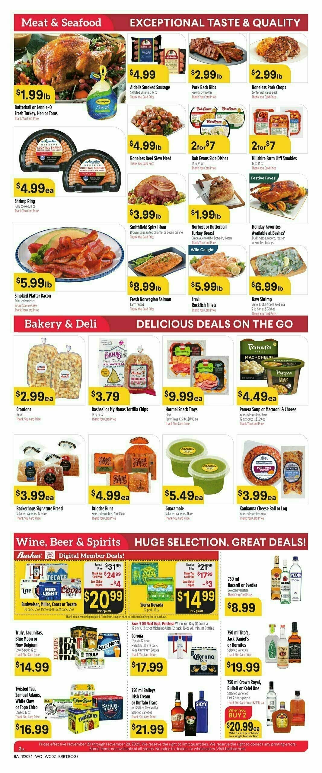 Bashas Weekly Ad from November 20