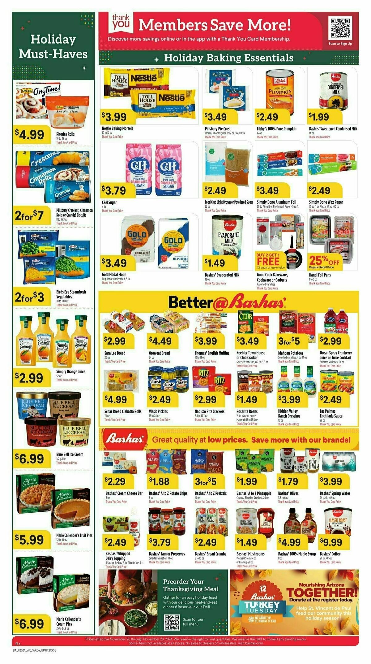 Bashas Weekly Ad from November 20