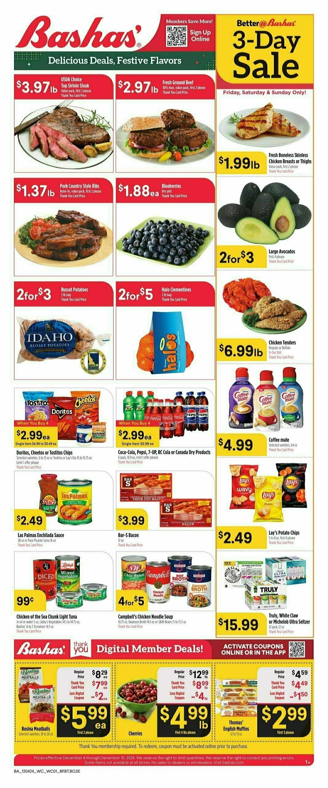 Bashas Weekly Ad from December 4