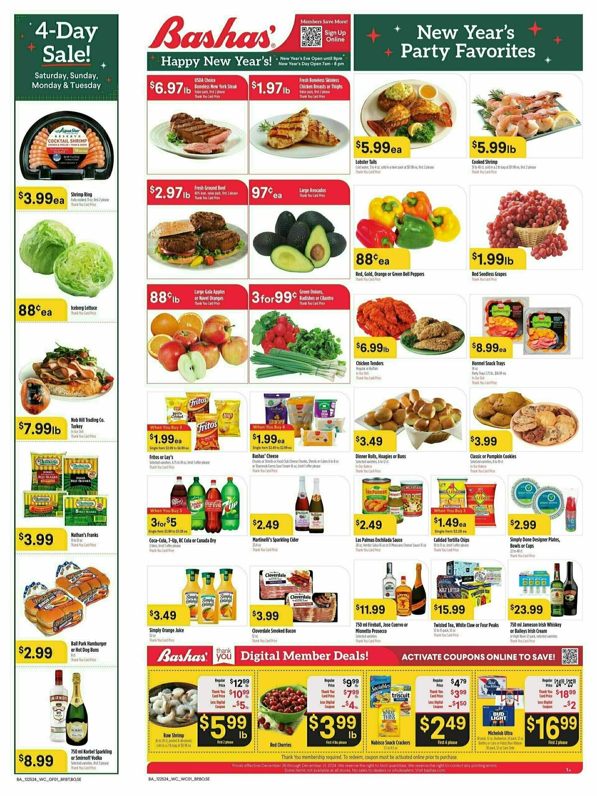 Bashas Weekly Ad from December 25