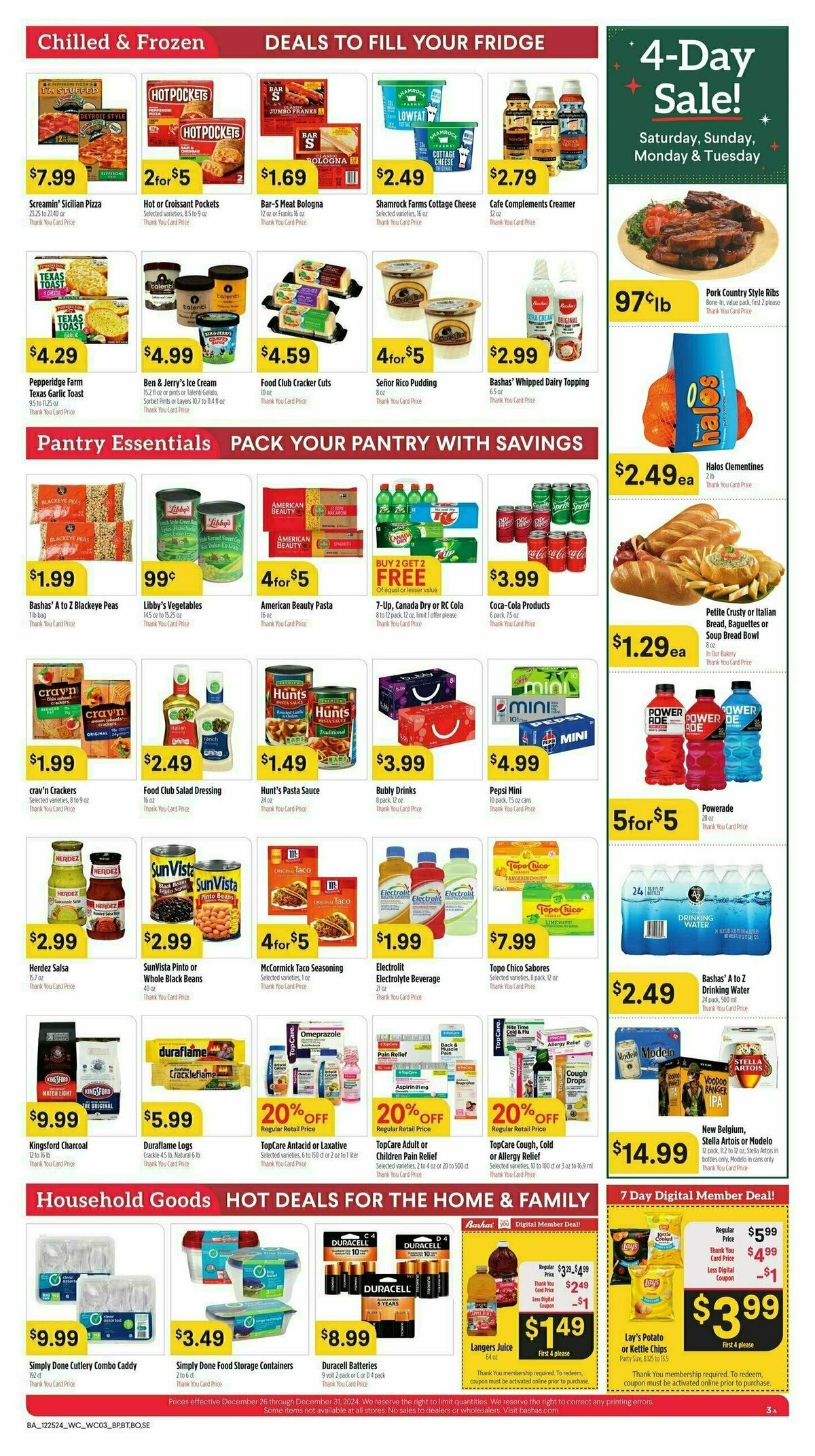 Bashas Weekly Ad from December 25