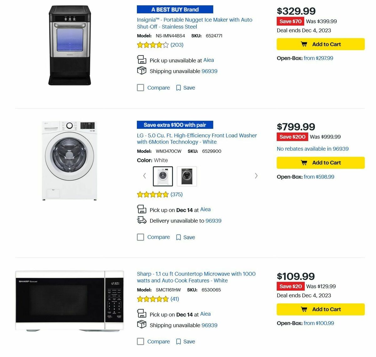 Best Buy Weekly Ad from December 2