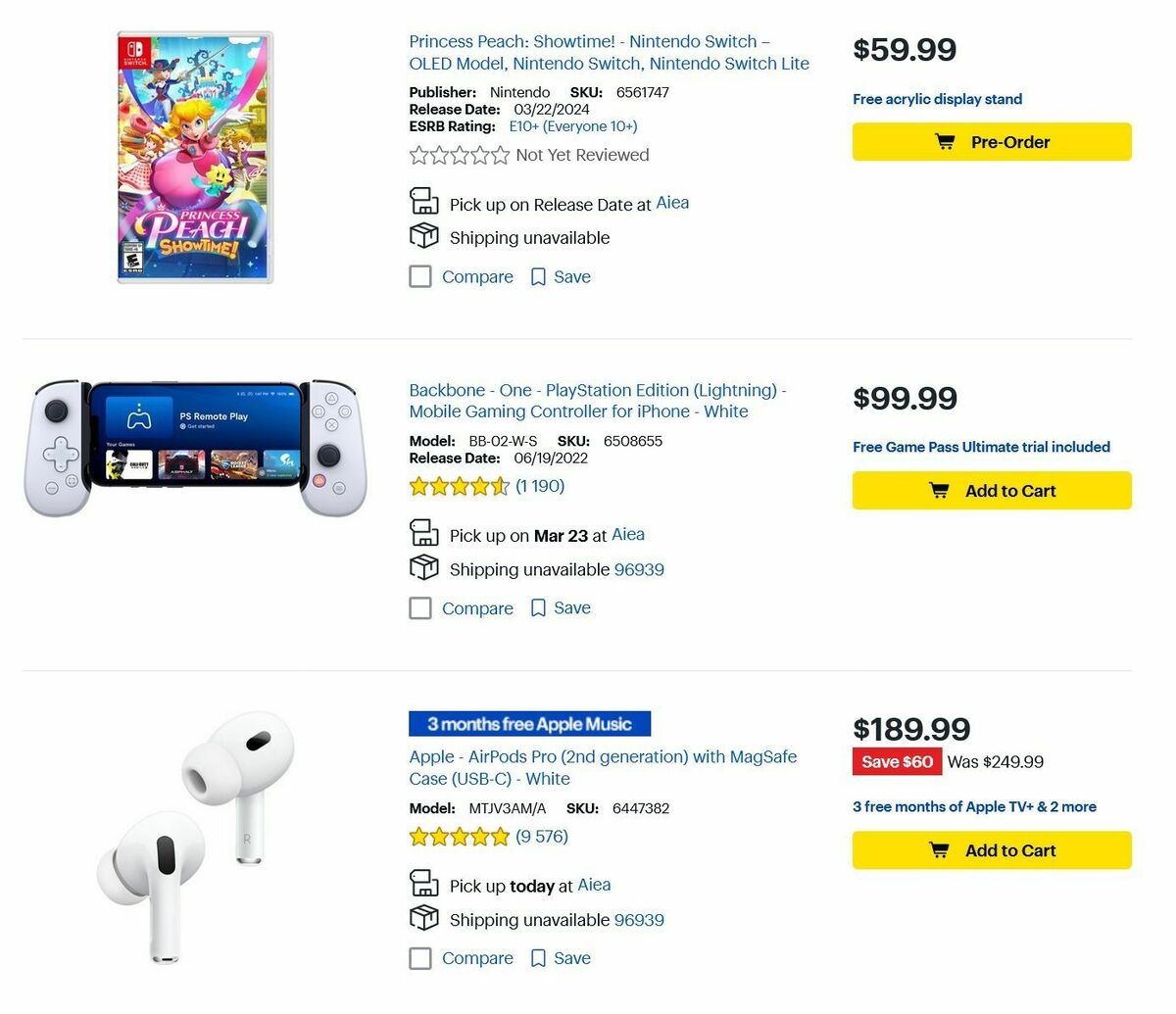 Best Buy Weekly Ad from March 11