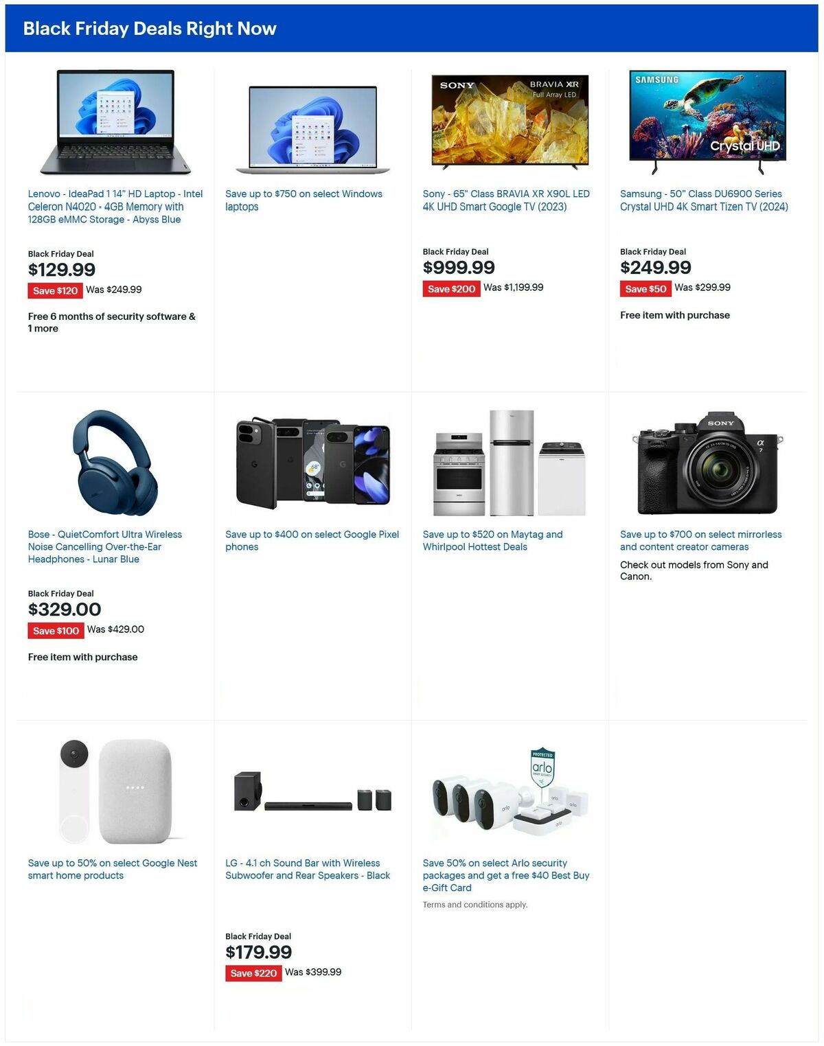 Best Buy Weekly Ad from November 9