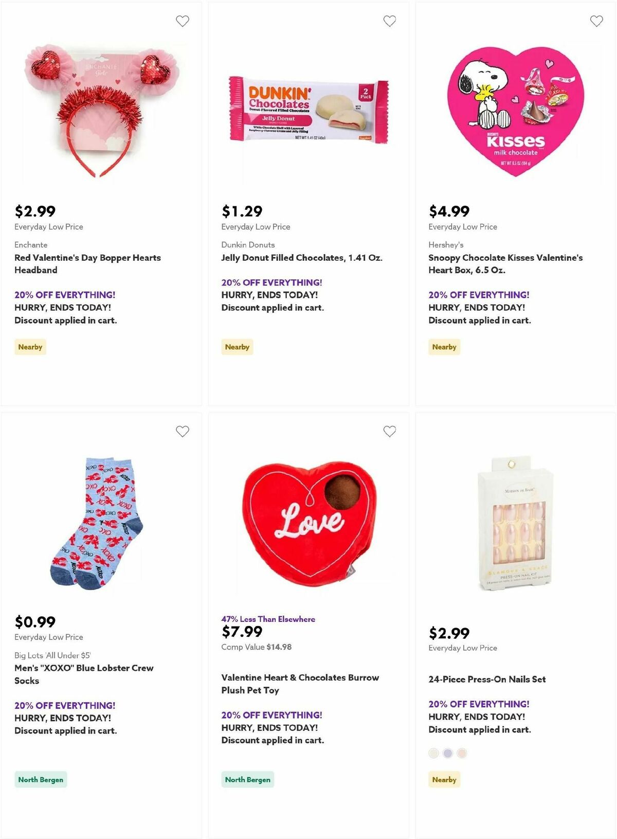 Big Lots Valentine's Day Weekly Ad from January 21