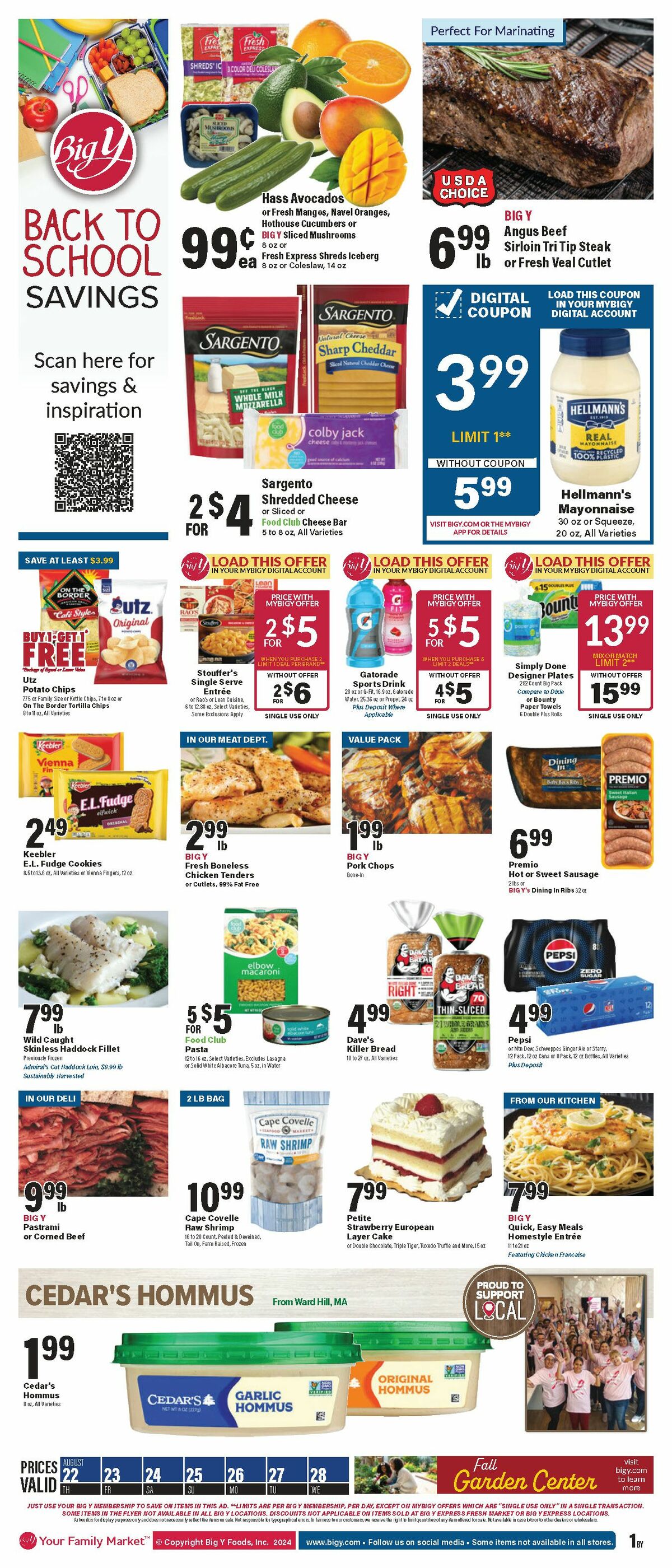 Big Y Weekly Ad from August 22