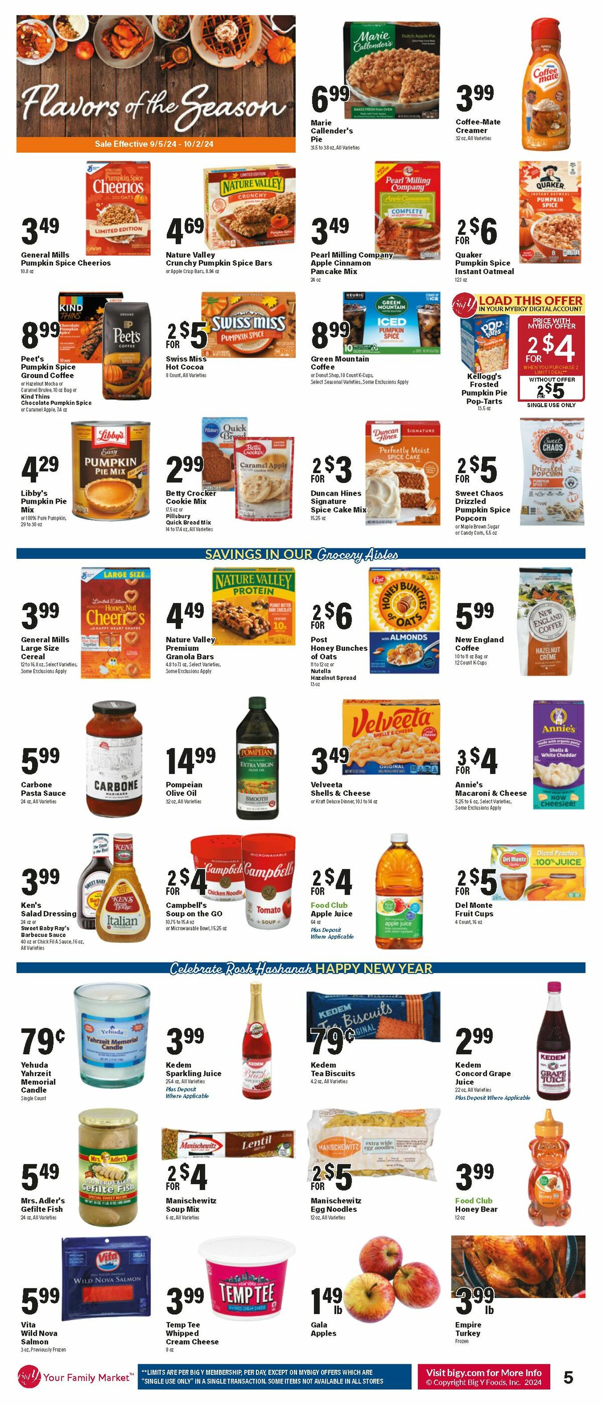 Big Y Weekly Ad from September 5