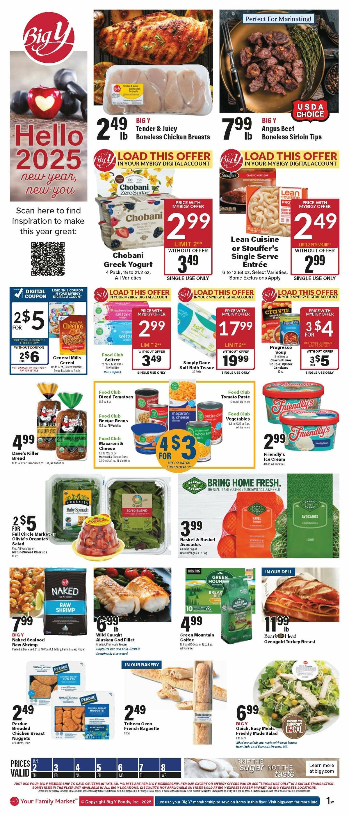 Big Y Weekly Ad from January 2