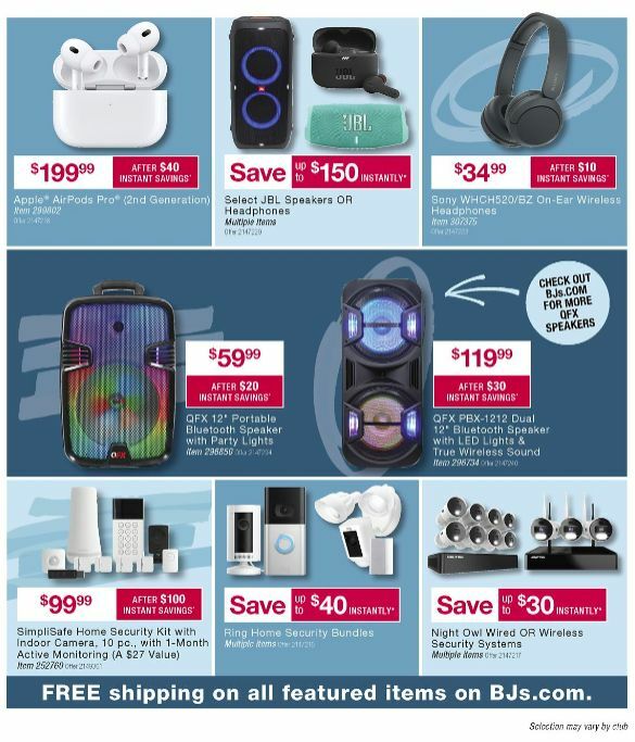 BJ's Wholesale Club Weekly Ad from July 13