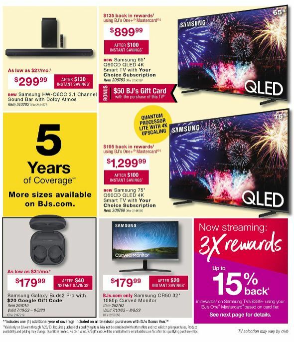 BJ's Wholesale Club Weekly Ad from July 13