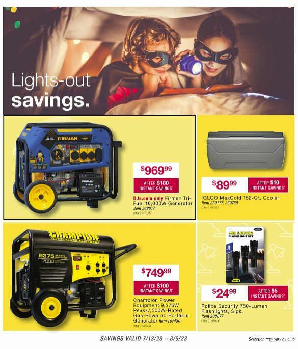 BJ's Wholesale Club Weekly Ad from July 13