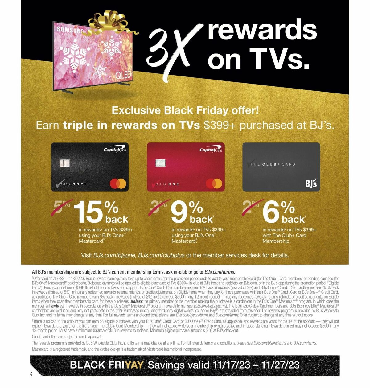 BJ's Wholesale Club Black Friday & Gifting Book Weekly Ad from November 17