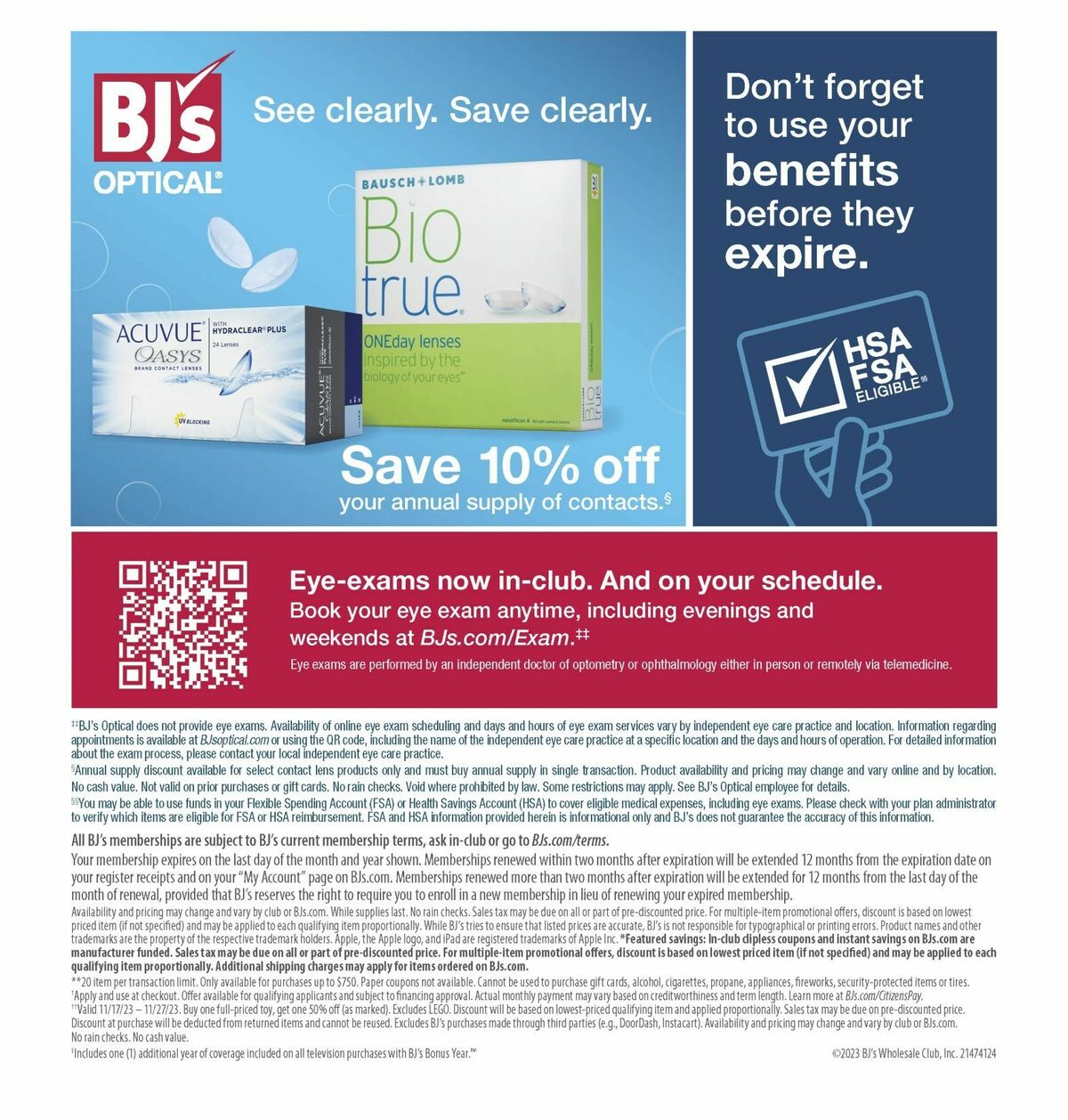 BJ's Wholesale Club Weekly Ad from November 15