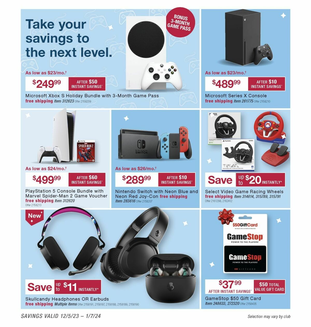 BJ's Wholesale Club Weekly Ad from December 7