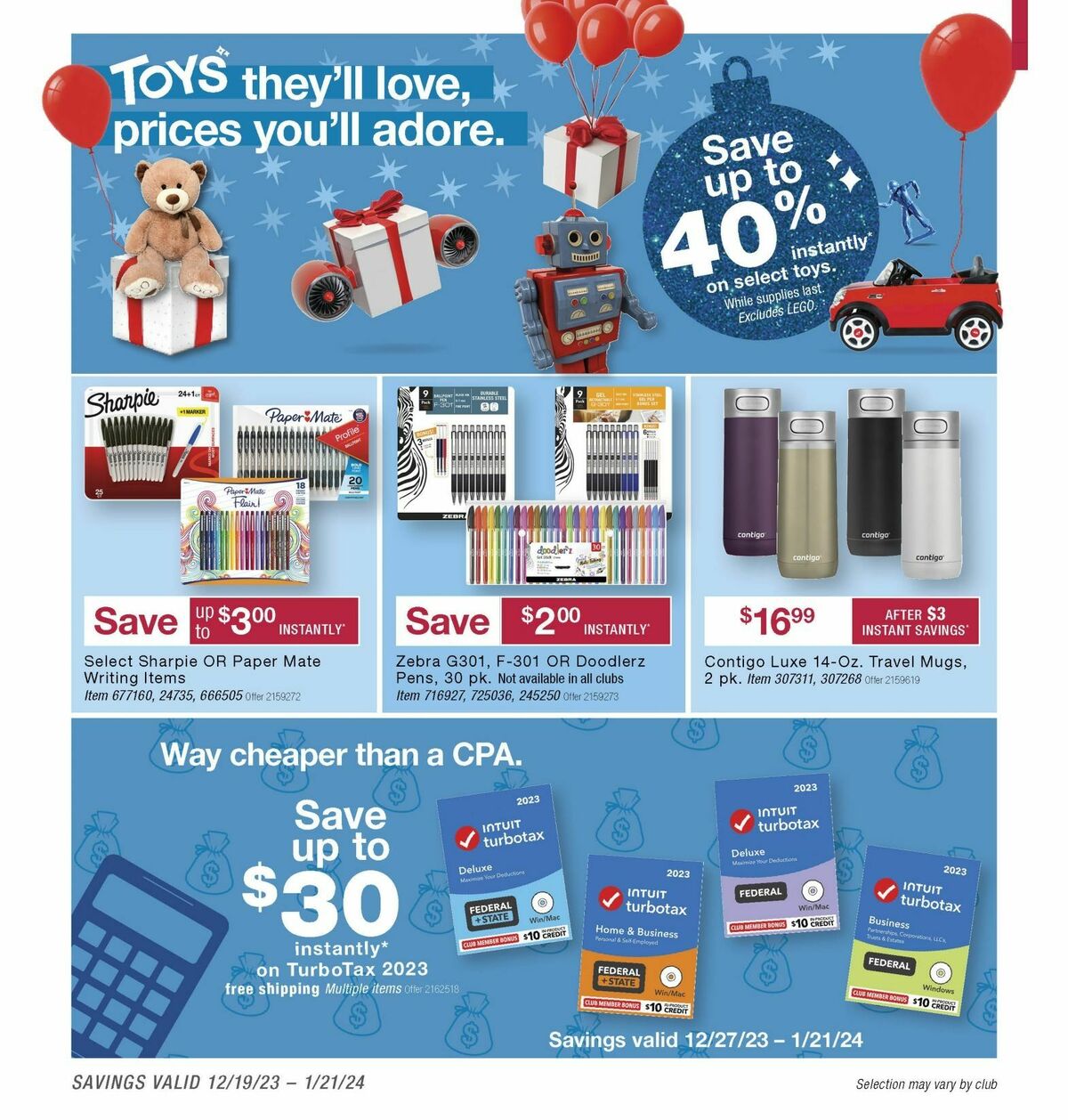 BJ's Wholesale Club Weekly Ad from December 19