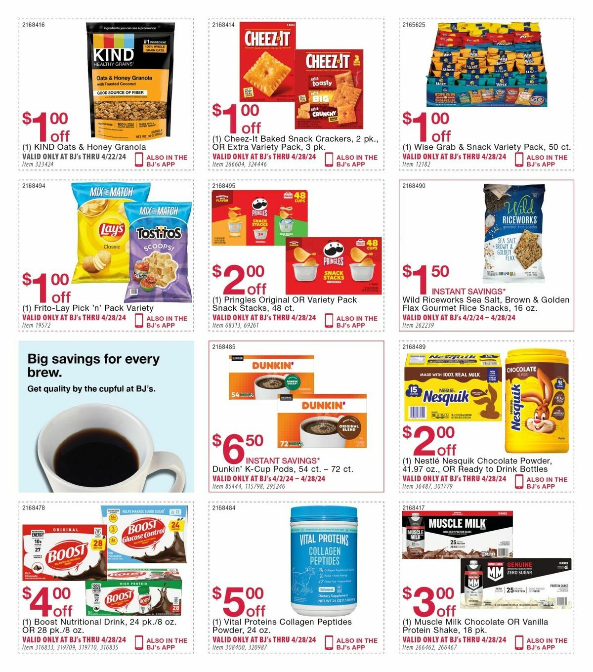 BJ's Wholesale Club Weekly Ad from April 2