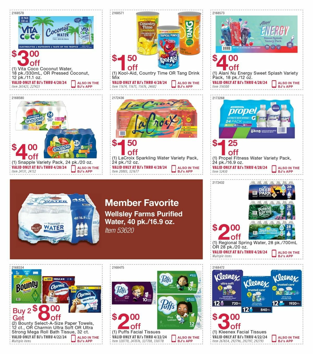 BJ's Wholesale Club Weekly Ad from April 2