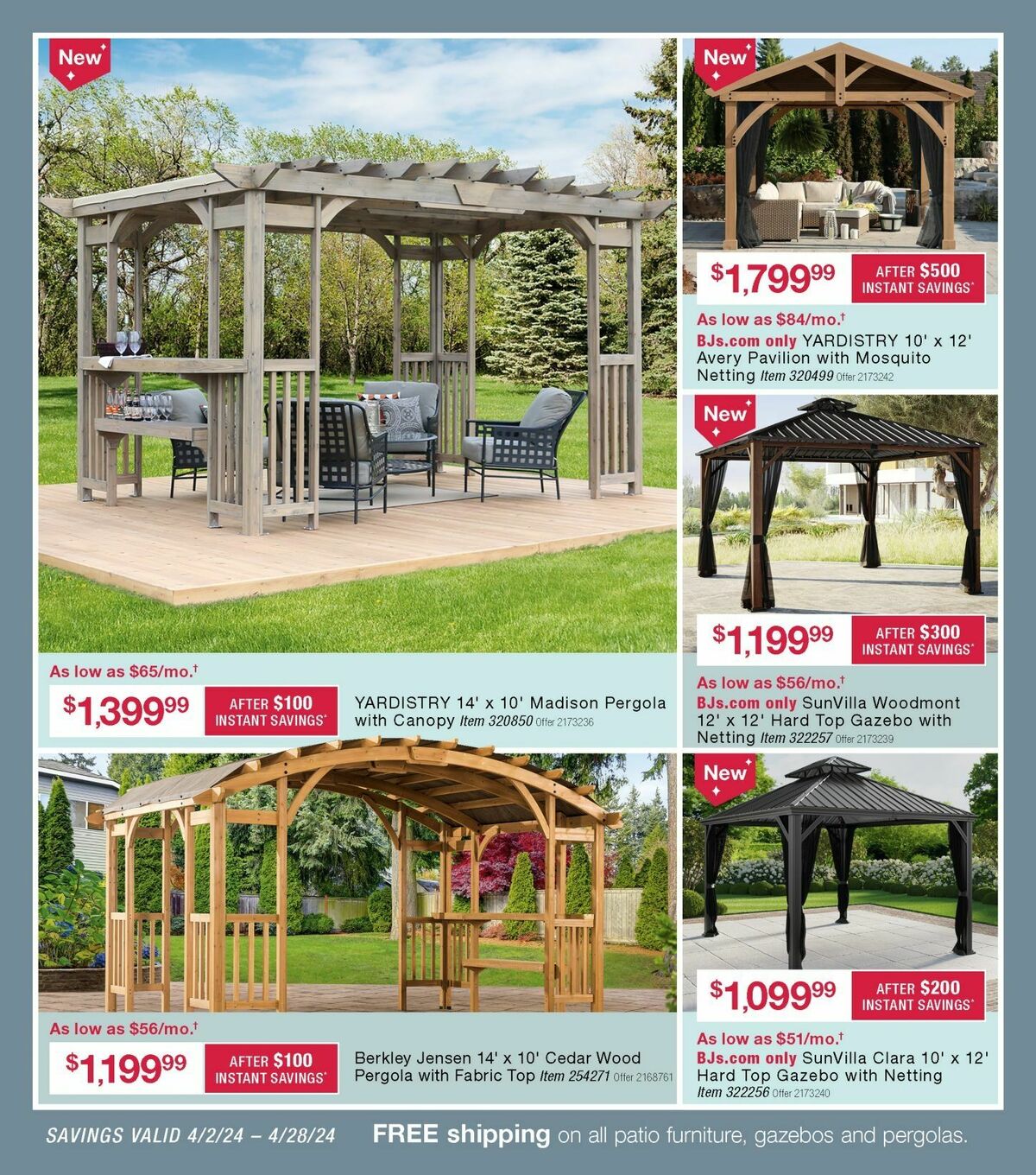 BJ's Wholesale Club Weekly Ad from April 2