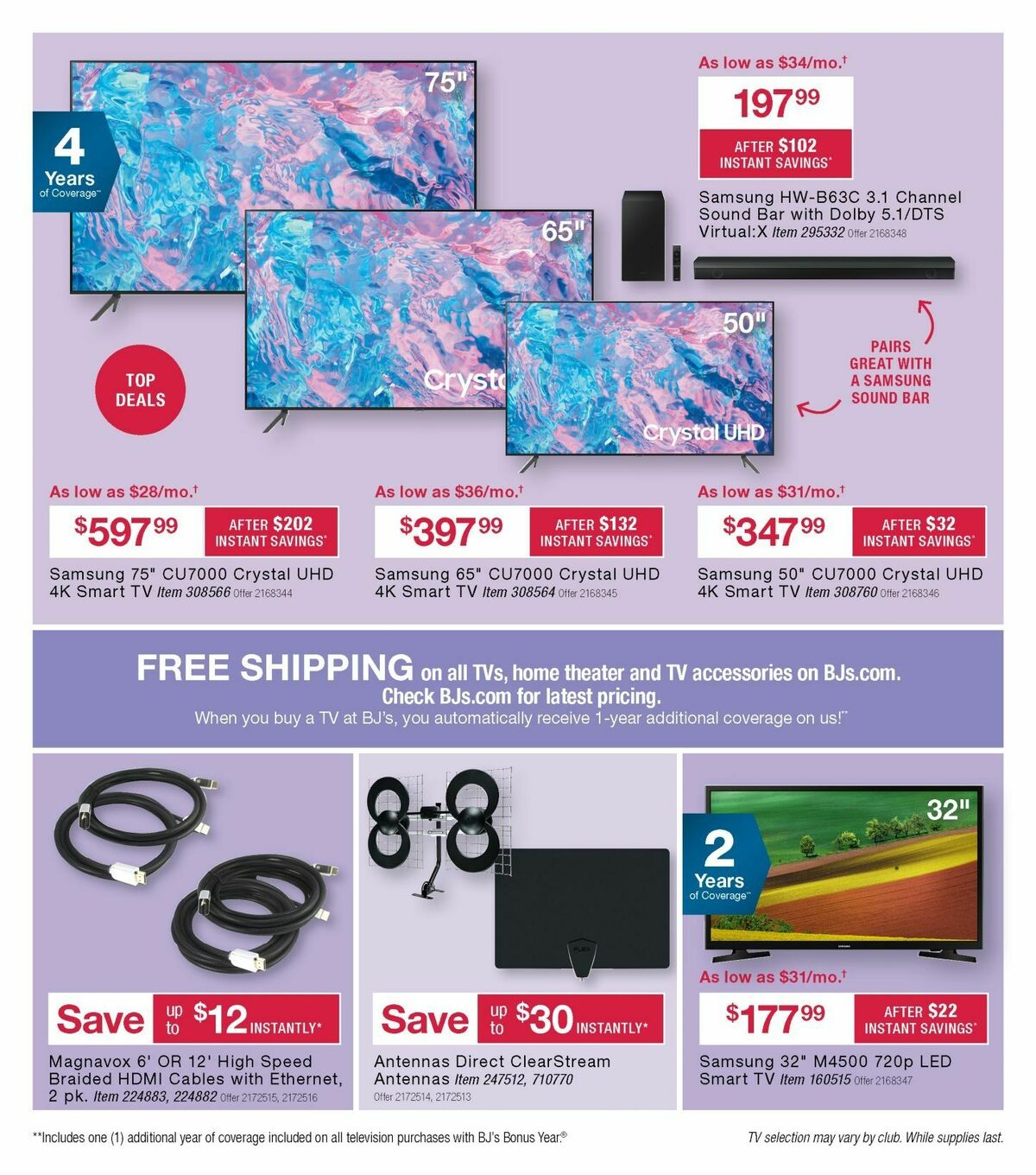 BJ's Wholesale Club Weekly Ad from April 2