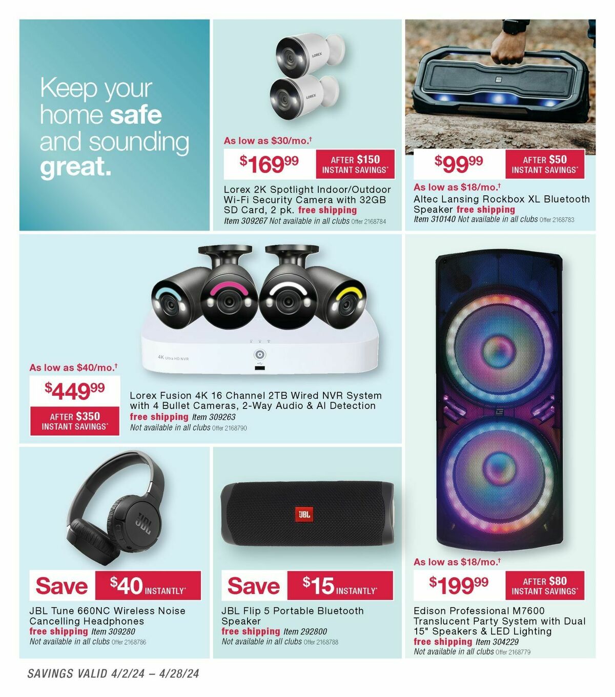 BJ's Wholesale Club Weekly Ad from April 2