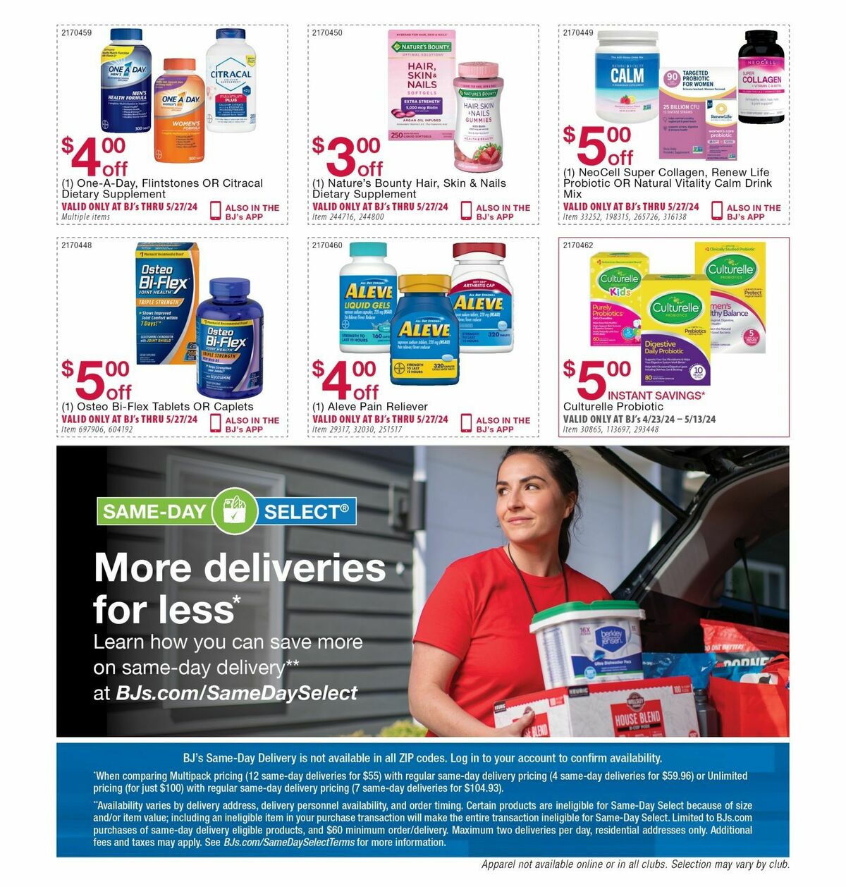 BJ's Wholesale Club Weekly Ad from April 23