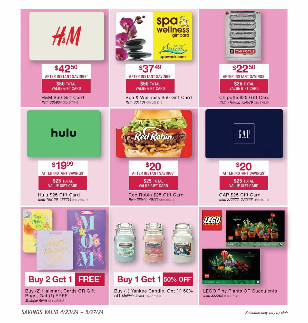 BJ's Wholesale Club Weekly Ad from April 23