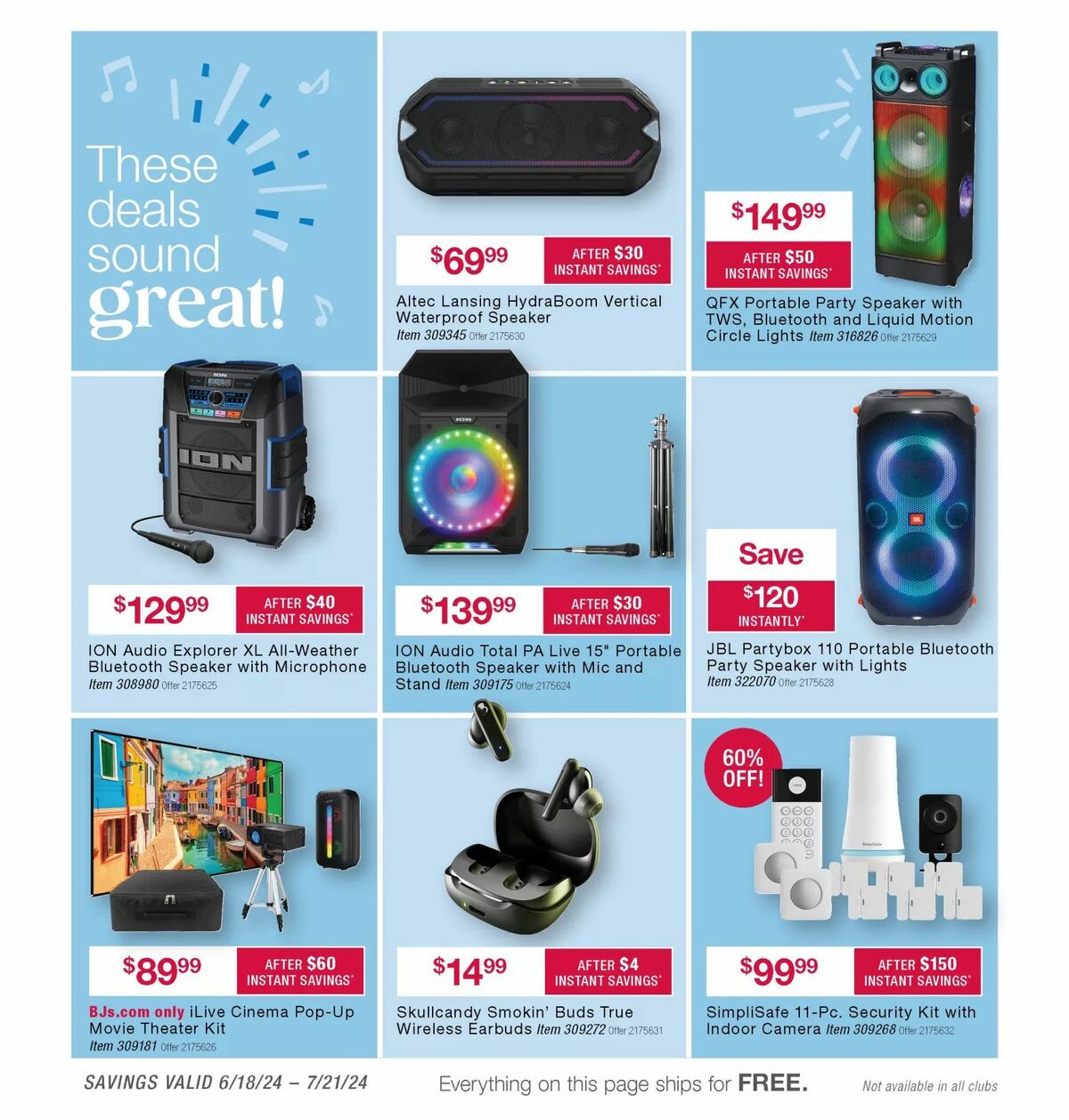 BJ's Wholesale Club Weekly Ad from June 18