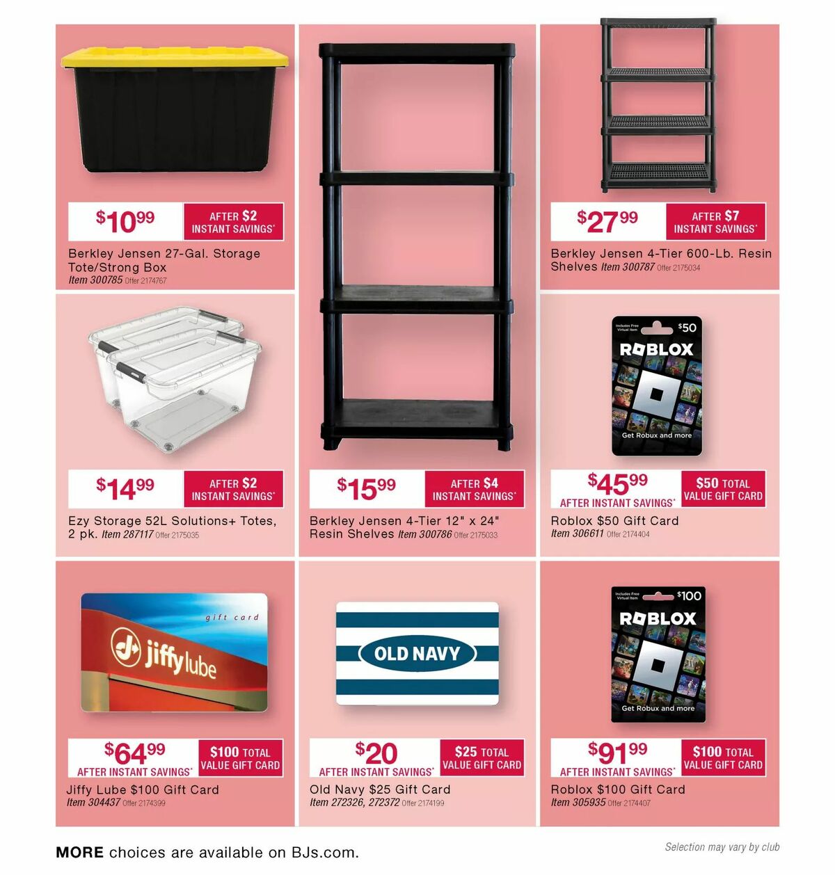 BJ's Wholesale Club Weekly Ad from June 18