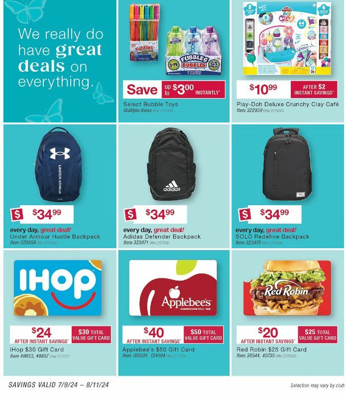 BJ's Wholesale Club Weekly Ad from July 9