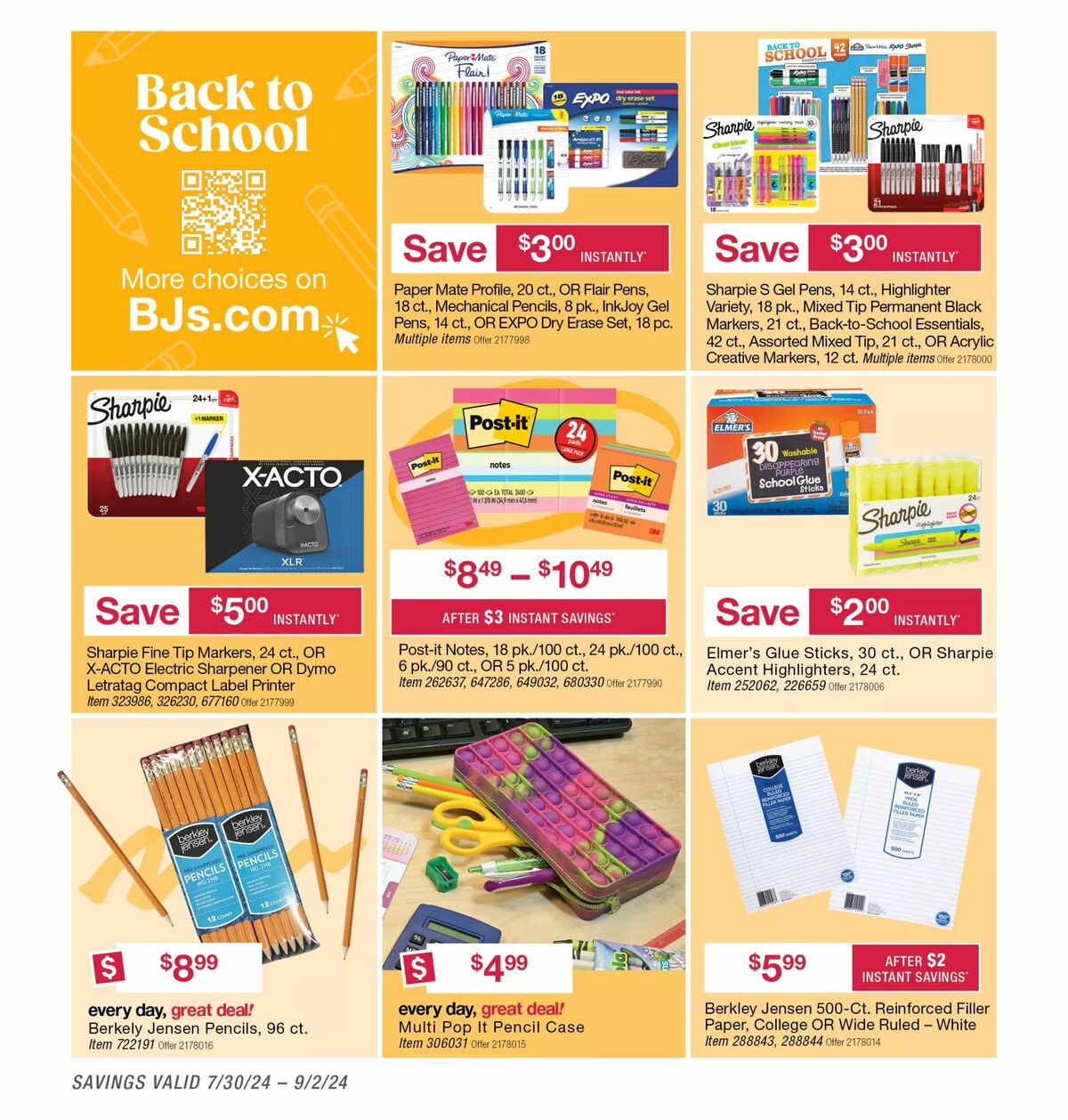 BJ's Wholesale Club Weekly Ad from August 5