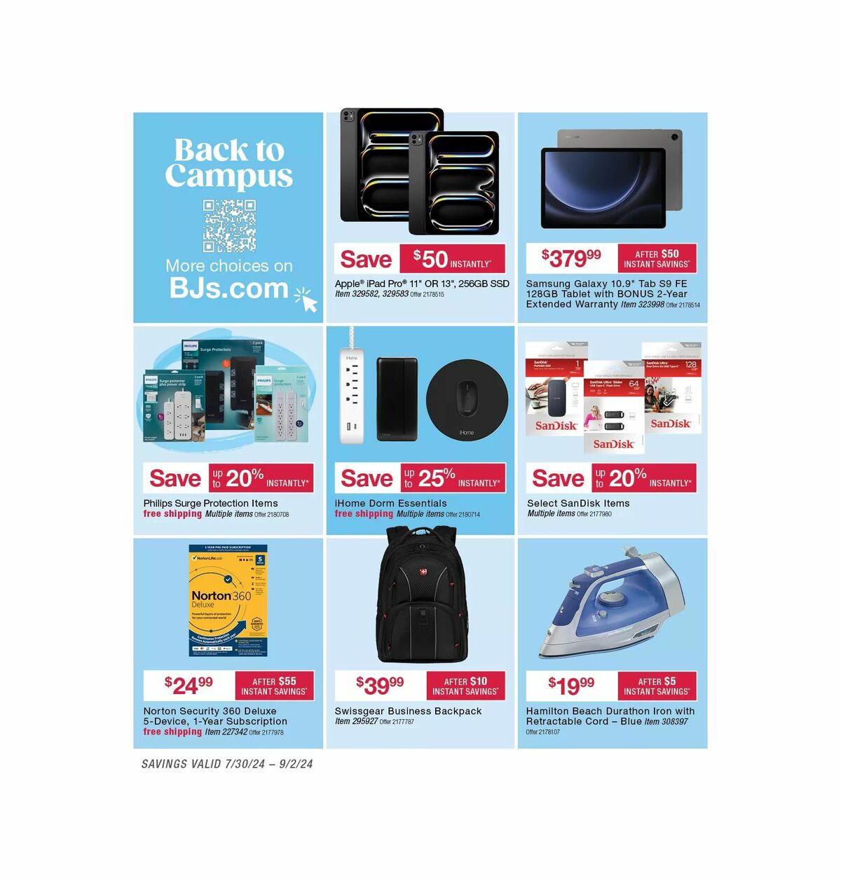 BJ's Wholesale Club Weekly Ad from August 5