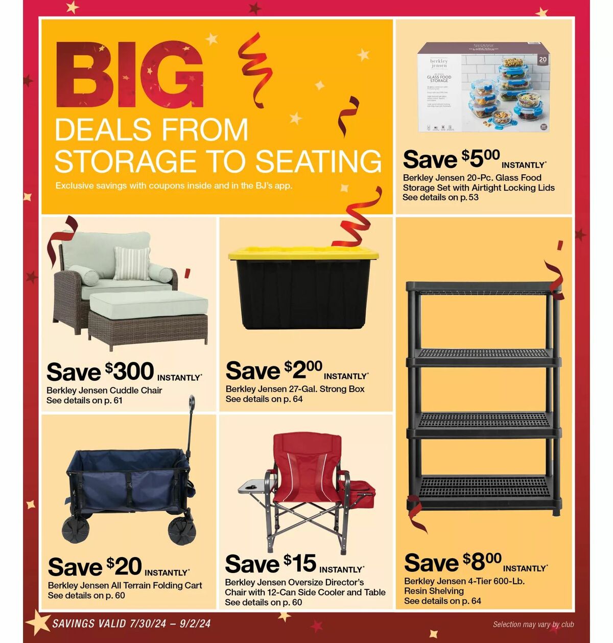 BJ's Wholesale Club Weekly Ad from August 5