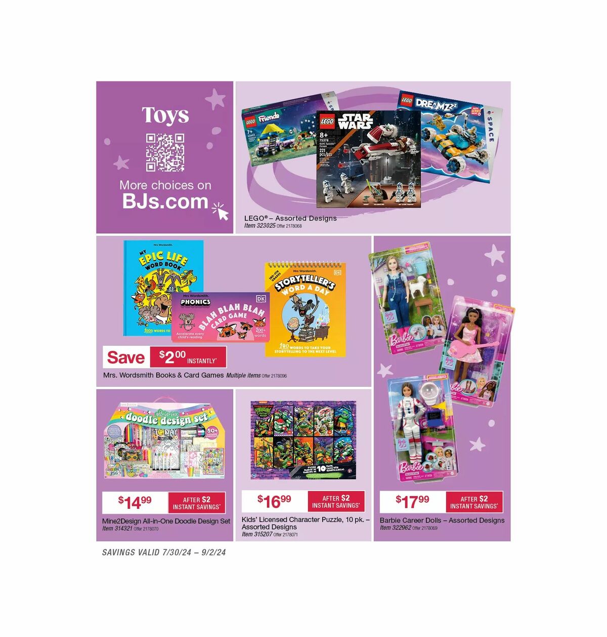 BJ's Wholesale Club Weekly Ad from August 5