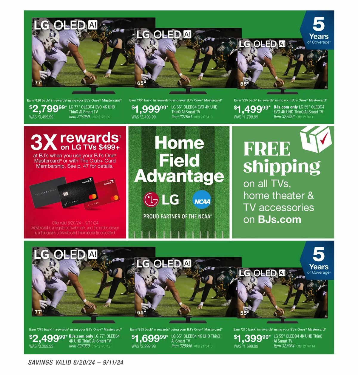 BJ's Wholesale Club Weekly Ad from August 28