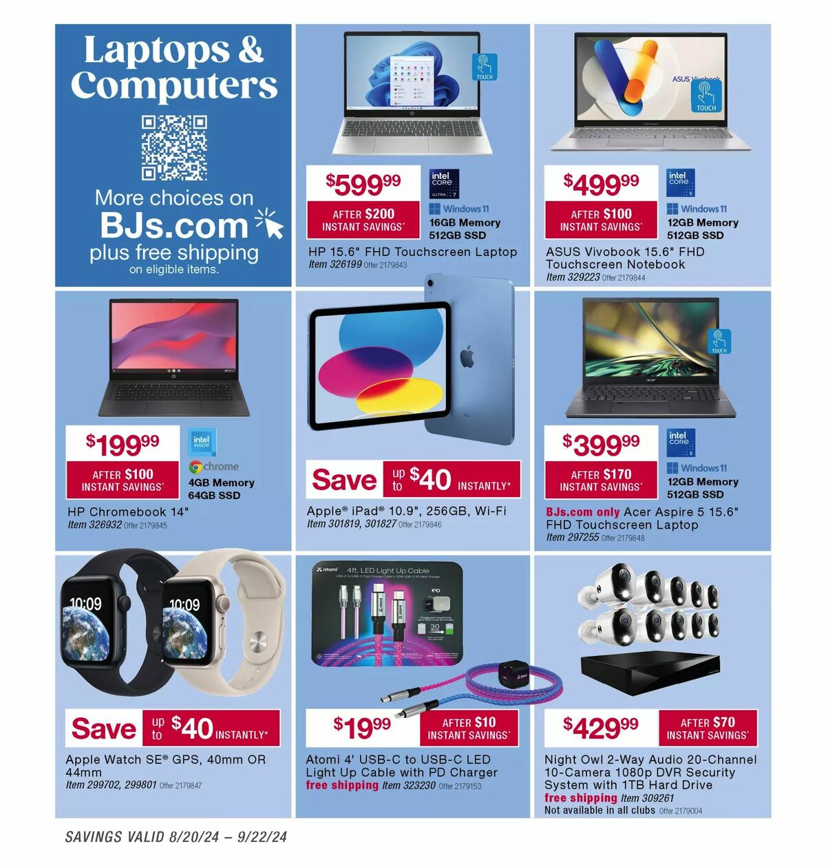 BJ's Wholesale Club Weekly Ad from August 28