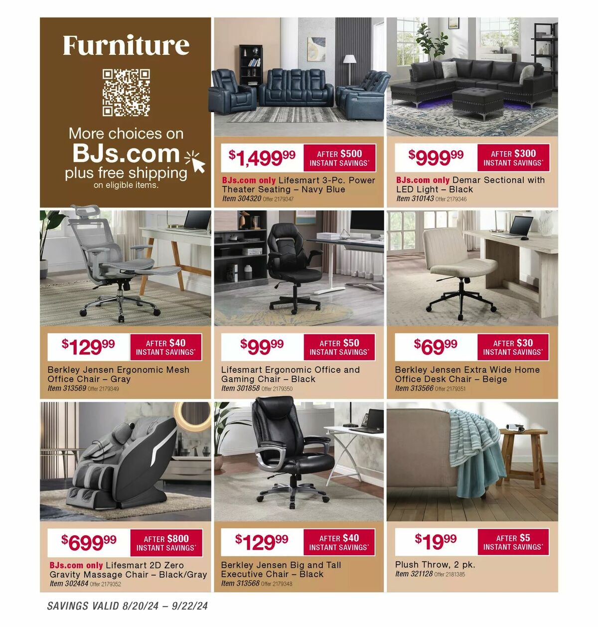 BJ's Wholesale Club Weekly Ad from August 28